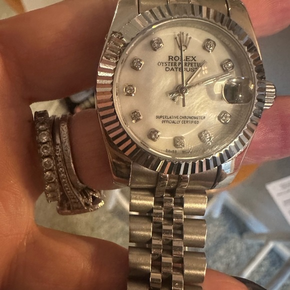 Silver Bracelet Watch and White Dial - Picture 5 of 7